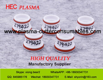 Cincin perak Swirl Electrode 279458/279422 Untuk Kaliburn Spirit 400 Plasma Cutting Torch Tubuh