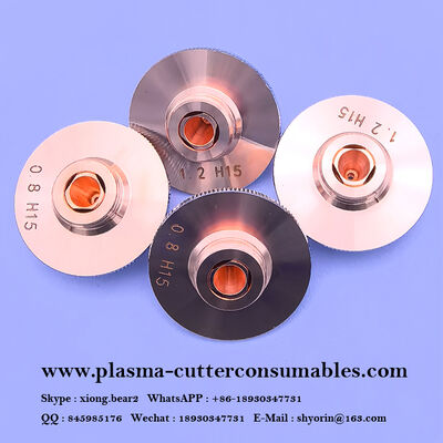 D28 M11 Nozzle Pemotong Laser Lapisan Tunggal Ganda Tembaga Tahan Korosi Untuk Kepala Laser WSX Han's Hongshan