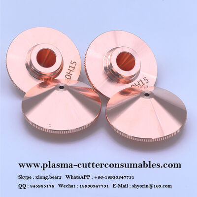 D28 M11 Nozzle Pemotong Laser Lapisan Tunggal Ganda Tembaga Tahan Korosi Untuk Kepala Laser WSX Han's Hongshan